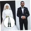 4pcs Self Bow Tie Wedding Bowtie Mens Bow Tie Wedding Party Costume Formal Bow Tie for Men Costume for Men Dress Clothes for Men Bowties for Men Tuxedo Bow Tie Green Polyester/902 view 4