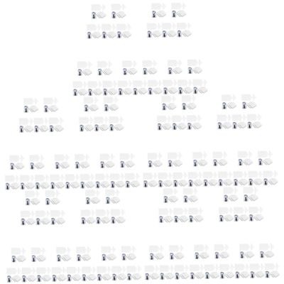 LALADEFIEE 300pcs Pvc Collar Stays Transparent Self-adhesive Stickers for Dress Shirts Collar Supports for Men and Women Formal Wear for Meetings and Events