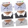 LALADEFIEE 300pcs Pvc Collar Stays Transparent Self-adhesive Stickers for Dress Shirts Collar Supports for Men and Women Formal Wear for Meetings and Events view 3