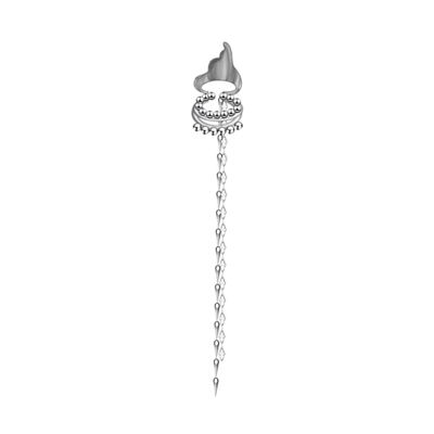 Fashion Earrings for Women 1Pc Clip Earring Long Tassel Vintage Popular Fringe Chain Clip Earring Fashion Earrings for Women Punk Pop Earrings Jewelry Birthday Valentine's Day Gift