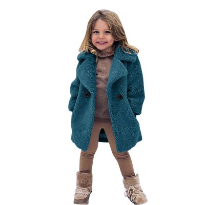 EnJoCho Toddler Baby Kids Girls Coat Winter Windproof Thicken Coat Jacket Warm Button Outerwear Jacket