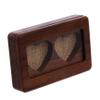 WOFASHPURET 2pcs Solid Wood Jewelry Box Window Design for Pendants Earrings Valentine's Day for Her Elegant and Display Case view 1
