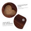 WOFASHPURET 2pcs Solid Wood Jewelry Box Window Design for Pendants Earrings Valentine's Day for Her Elegant and Display Case view 3