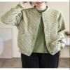 Women's Lightweight Baseball Puffer Jacket Thin Winter Warm Diamond Quilted Bomber Jacket view 3