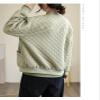 Women's Lightweight Baseball Puffer Jacket Thin Winter Warm Diamond Quilted Bomber Jacket view 4