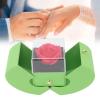ZJchao Luxury Light Green Double Door Acrylic Jewelry Gift Box for Mothers Day, 360 Transparent Cover, Display for Couple Rings, Bracelets, Necklaces, Pendants, Earrings view 4