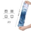 FZMVSLH Blue Wave Art Socks for Women Men Cotton Sock Breathable Boot Socks Warm Calf Socks for Hiking Work Crew Socks Thin Casual Long Socks 5 Pairs view 2