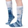 FZMVSLH Blue Wave Art Socks for Women Men Cotton Sock Breathable Boot Socks Warm Calf Socks for Hiking Work Crew Socks Thin Casual Long Socks 5 Pairs view 4
