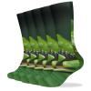 FZMVSLH Animal Frog Green Leaf Leaves Socks for Women Men Cotton Sock Breathable Boot Socks Warm Calf Socks for Hiking Work Crew Socks Thin Casual Long Socks 5 Pairs view 1