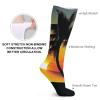 FZMVSLH Sunset Palm Tree Socks for Women Men Cotton Sock Breathable Boot Socks Warm Calf Socks for Hiking Work Crew Socks Thin Casual Long Socks 5 Pairs view 3