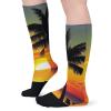 FZMVSLH Sunset Palm Tree Socks for Women Men Cotton Sock Breathable Boot Socks Warm Calf Socks for Hiking Work Crew Socks Thin Casual Long Socks 5 Pairs view 4