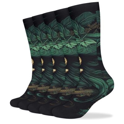 FZMVSLH Pirate Skull Socks for Women Men Cotton Sock Breathable Boot Socks Warm Calf Socks for Hiking Work Crew Socks Thin Casual Long Socks 5 Pairs