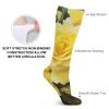 FZMVSLH Yellow Rose Socks for Women Men Cotton Sock Breathable Boot Socks Warm Calf Socks for Hiking Work Crew Socks Thin Casual Long Socks 5 Pairs view 3