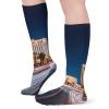 FZMVSLH Las Vegas Night Socks for Women Men Cotton Sock Breathable Boot Socks Warm Calf Socks for Hiking Work Crew Socks Thin Casual Long Socks 5 Pairs view 4