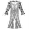 Riismen Men's 70s Disco Costume Metallic Shiny Patchwork Dance Jumpsuit Night Club Party Hippie Romper Silver Small view 4