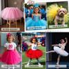 Zando 4-Layer Mardi Gras Tutu for Girls Toddler Kids Ages 2-8 Halloween view 2