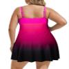 Hanna Nikole Two Piece Tankini Swimsuits for Women Rose Red Leopard Tankini Bathing Suits Flowy Swimdress for Ladies Large view 2