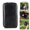 Zksbdxz Cowhides Two Slot Watch Box Portable Watches Travel Case for Men Women Jewelry Accessories Display Case Husband view 2