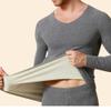 Bestgift Women's thermal underwear set underwear heating padded and thickened Black L view 4