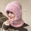 USLEAN 3-in-1 Winter Balaclava for Women, Women's Outdoors Windproof Scarf Hat (Pink,one Size) view 3