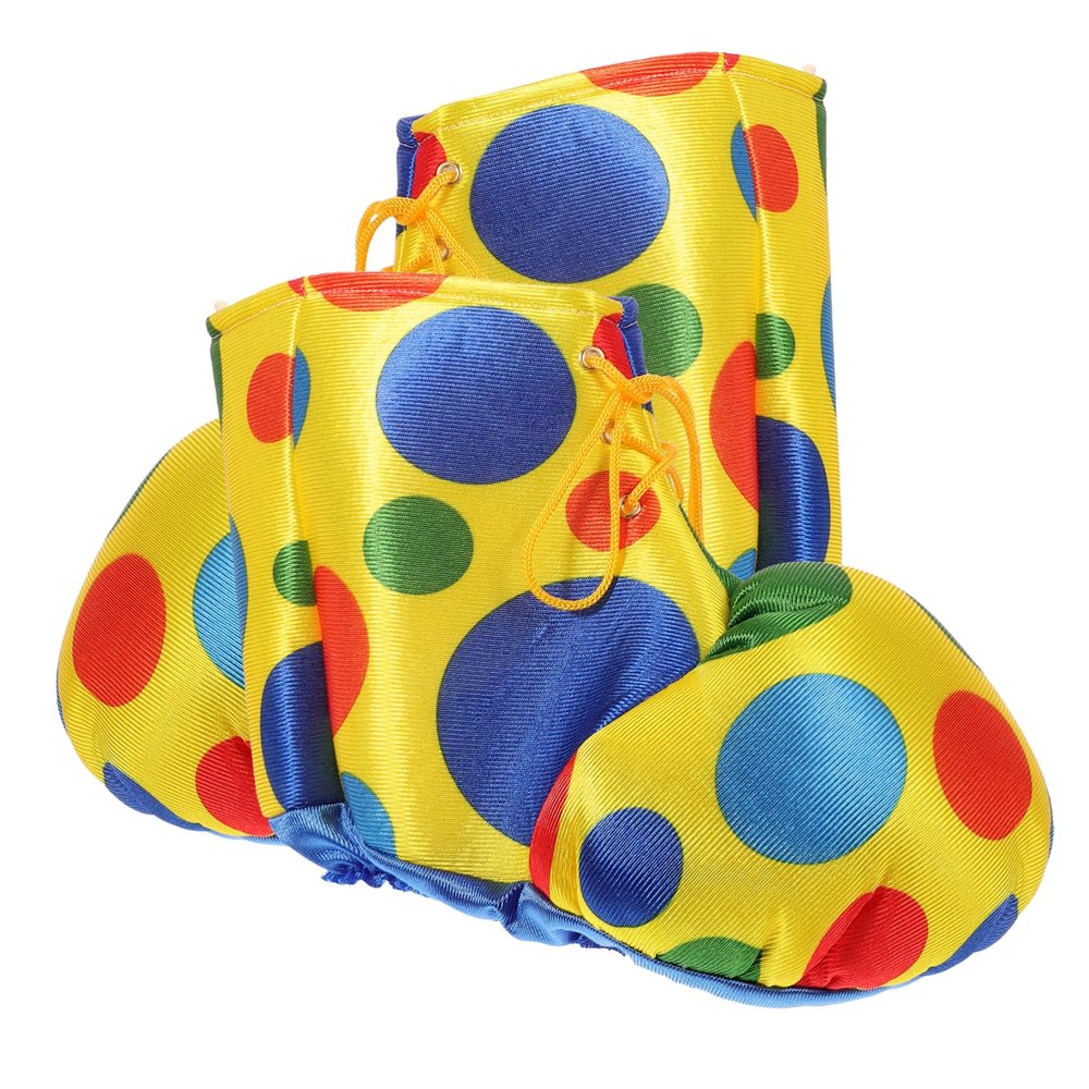 VALICLUD 1pair Clown Shoes for Adults Comfortable Halloween Cosplay Props for Dress-up Parties and Lightweight Design for Family and Friends