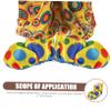 VALICLUD 1pair Clown Shoes for Adults Comfortable Halloween Cosplay Props for Dress-up Parties and Lightweight Design for Family and Friends view 3
