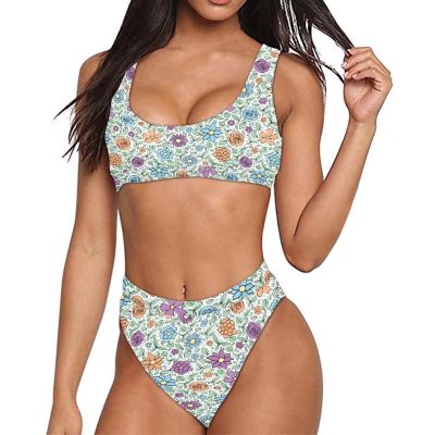 ASQVTIFE Sexy Bikinis for Women Colorful Bikini Rose Flower Bikini Bikini Sets for Women Tankini Swimsuits for Women Plus Size Swimsuit for Women Swim Suits for Women 2025 Bikini Bikini Top 3XL