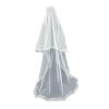 WEISUYUUS Bridal Veil with Floor Length 2 Layer Wedding Bride Veil Accessory for Bride Photography and Cathedral Wedding Ceremony view 1