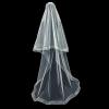 WEISUYUUS Bridal Veil with Floor Length 2 Layer Wedding Bride Veil Accessory for Bride Photography and Cathedral Wedding Ceremony view 3