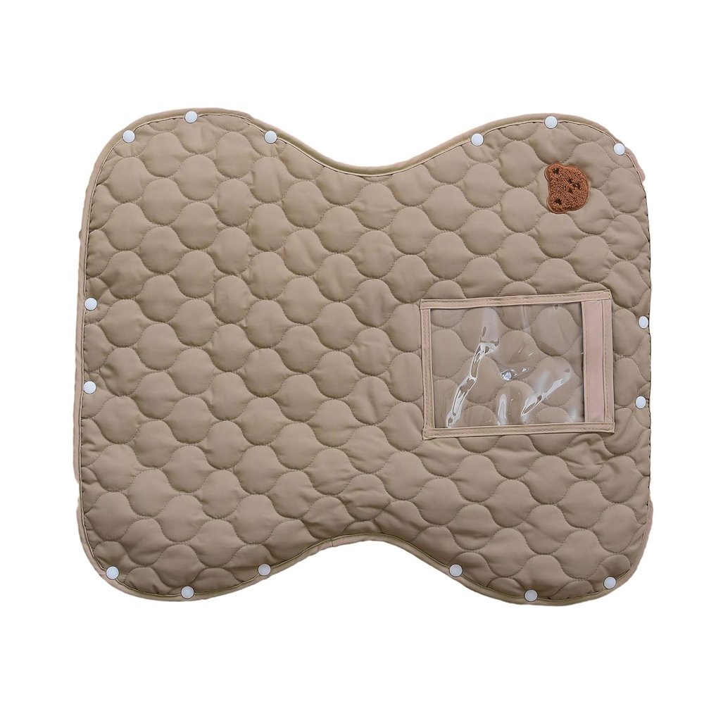 Windproof Infant Pram Mittens Warm Gloves Soft Fleece Hand Muff with Clear Phone Pocket for Cold Weather/558