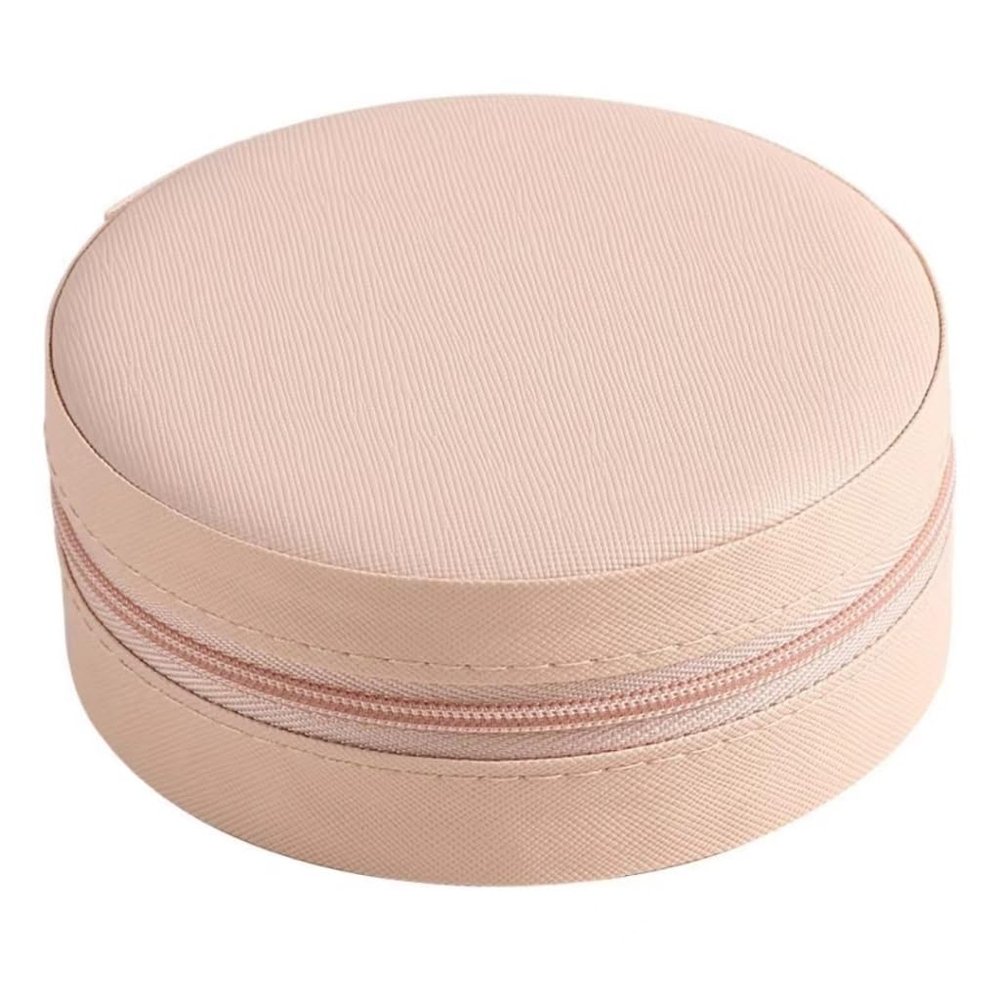 YWZDQ Women's jewelry bo Exquisite Jewelry Box, Small Cute Round Ring, Earrings, Necklace, Jewelry Storage Box, Multifunctional Jewelry Box Travel box