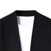 Men's Knitwear Long Sleeve Cardigan V-Neck Collar Casual Knitted Sweater Slim Sweater Style Knitted Jacket (Black,Large) view 3