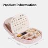 YWZDQ Women's jewelry bo Simple Jewelry Box European Creative Semicircle Large Capacity Earrings Ring Lipstick Necklace Hand Jewelry Storage Box Travel box view 2