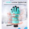 YAGTEYCLL Children Winter Skiing Gloves, Waterproof Warm Gloves for 8-13 Years Youth Kids, Boys Girls Snowboarding Comfortable Mittens for Electric Bike Cycling Sports Festival A||Large view 4