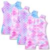 Nymphperi 4 Packs Gymnastics Leotard for Girls Size 2t 3t 4t Sparkle Biketards with Shorts Kids Sleeveless Unitard One-Piece Dancewear view 1