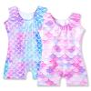 Nymphperi 4 Packs Gymnastics Leotard for Girls Size 2t 3t 4t Sparkle Biketards with Shorts Kids Sleeveless Unitard One-Piece Dancewear view 3