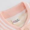 AIMAOMI Girls Varsity Jacket Kids Baseball Jacket Bomber Button Down Coat Casual Outerwear Letterman Jacket Kids Motorcycle Jacket (Pink, 3-4 Years) view 3