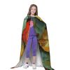 XIyueZone Leaves And Ladybugs - Unisex Tunic Hooded Robe Halloween Cloak Cosplay Costumes - Large view 3