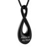 AIWENXI Infinity Cremation Jewelry Urns Necklaces for Ashes for Men Women Stainless Steel Cremation Memorial Ashes Holder Pendant Keepsakes Jewelry view 1