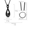 AIWENXI Infinity Cremation Jewelry Urns Necklaces for Ashes for Men Women Stainless Steel Cremation Memorial Ashes Holder Pendant Keepsakes Jewelry view 2