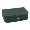 YWZDQ Women's Jewelry bo High-end Retro Pebbled Portable Jewelry Box Large-Capacity Earrings Earrings Ring Jewelry Storage Box Travel Box(Green) view 1