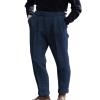 Men's High Waisted Tweed Dress Pants Pleated Front Vintage Wool Trousers (Navy, 36W x 32L) view 1