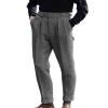 Men's High Waisted Tweed Dress Pants Pleated Front Vintage Wool Trousers (Grey, 40W x 30L) view 1