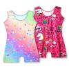 Nymphperi 4 Packs Gymnastics Leotard for Girls Size 1t 2t 3t Sparkle Biketards with Shorts Kids Sleeveless Unitard One-Piece Dancewear view 3
