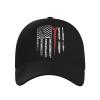 Ironworker American Flag Baseball Hats for Men and Women - Classic Adjustable Hats Black view 2