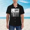 WYLJY Men's Funny Llama UFO Hawaiian Shirts, Alien Short Sleeve Button Down Shirts view 2