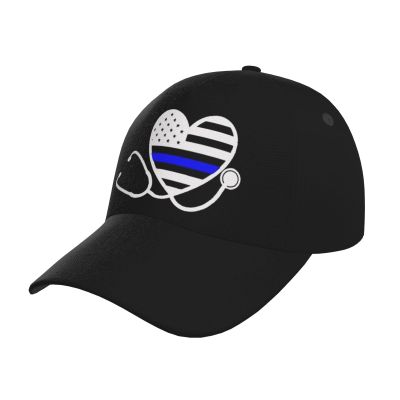 Nurses Police Wife Baseball Hats for Men and Women - Classic Adjustable Hats Black
