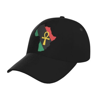 Ankh African Colored Africa Baseball Hats for Men and Women - Classic Adjustable Hats Black