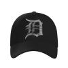 Detroit Baseball Hats for Men and Women - Classic Adjustable Hats Black view 2