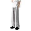 Men's Casual Stylish Sweatpants Textured Elastic Waist Drawstring Straight Leg Pants Lightweight Stretchy Track Pants Gray